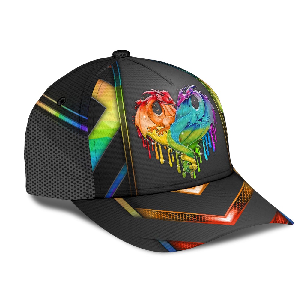 Love Is Love Dragon Pride Classic Cap For Daily Comfort Outdoor Fun And Weekend Vacations