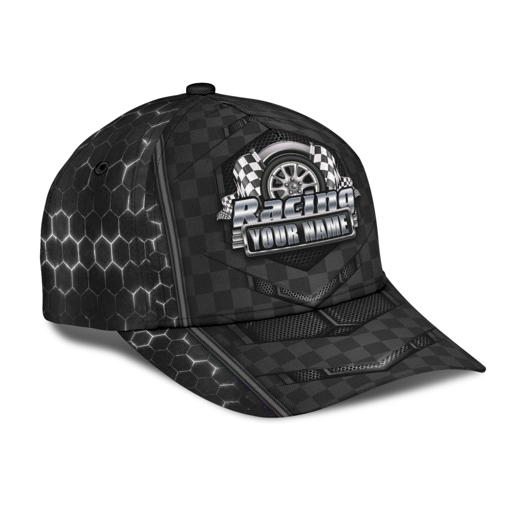 Custom Racing Lover Black Style Personalized Classic Cap For Casual Outfits Vacations And Everyday Styling