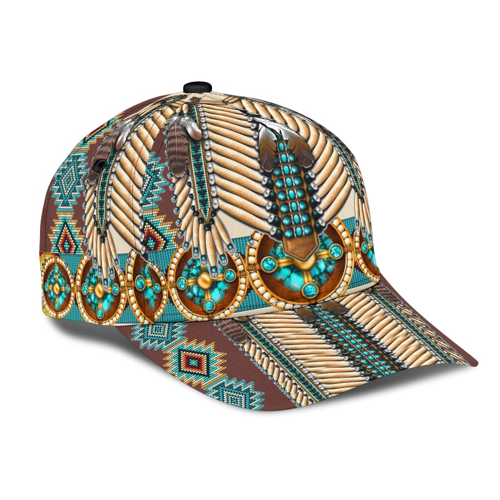 Native Pattern American Heritage Classic Cap For Casual Outfits Vacations And Everyday Styling
