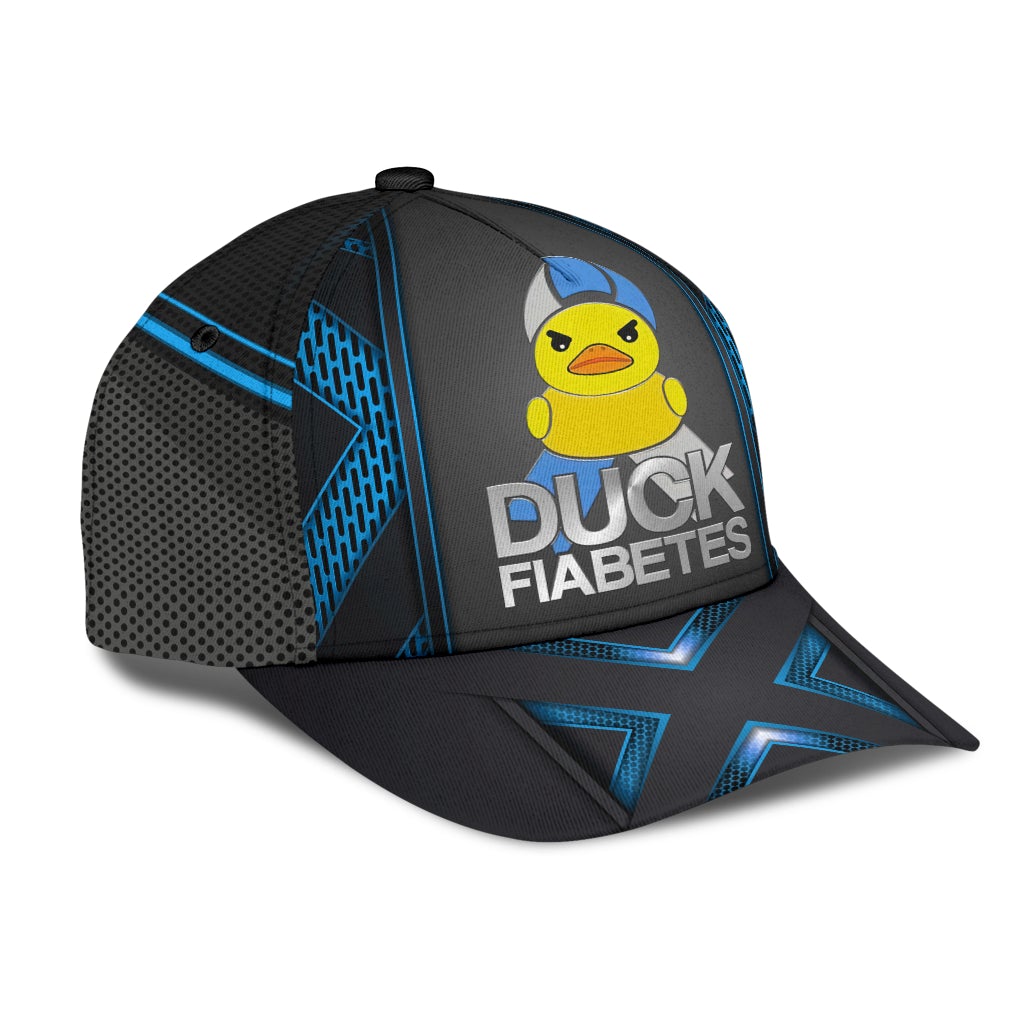 Duck Diabetes Awareness Classic Cap For Summer Activities Vacations And Comfortable Daily Wear