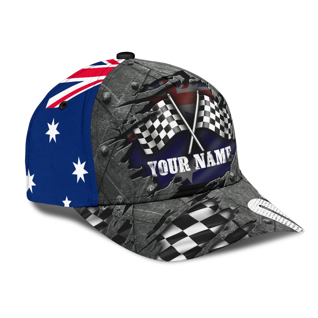 Custom Australian Crack Racing Classic Cap For Nature Lovers Travel And Casual Daily Styling