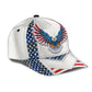 White American Eagle Freedom Classic Cap For Casual Styling Holiday Travel And Weekend Adventures