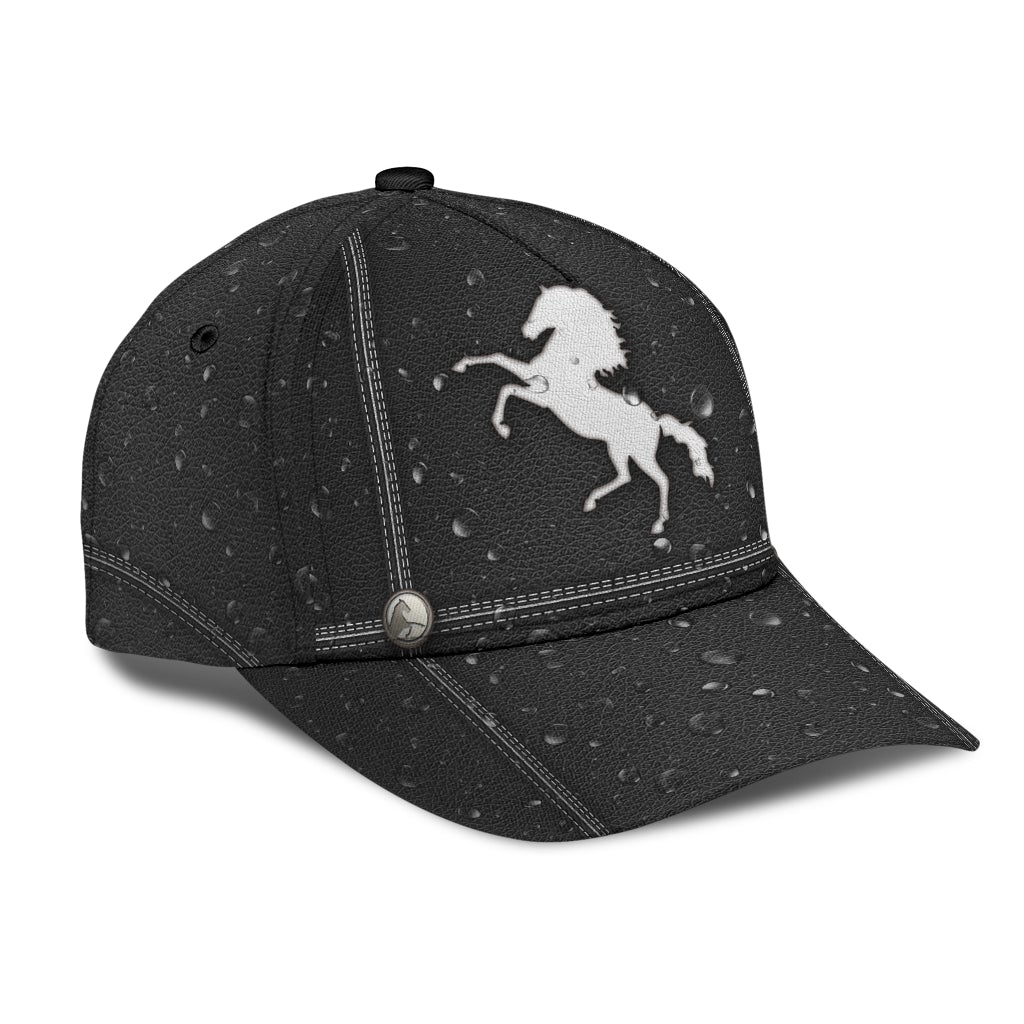 Horse Drops Water Nature Classic Cap For Holiday Adventures Parties And Comfortable Styling