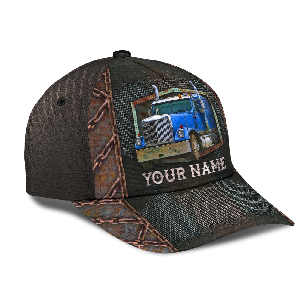 Custom Iron Truck Driver Lifestyle Workwear Classic Cap For Relaxed Daily Style Vacations And Festival Wear