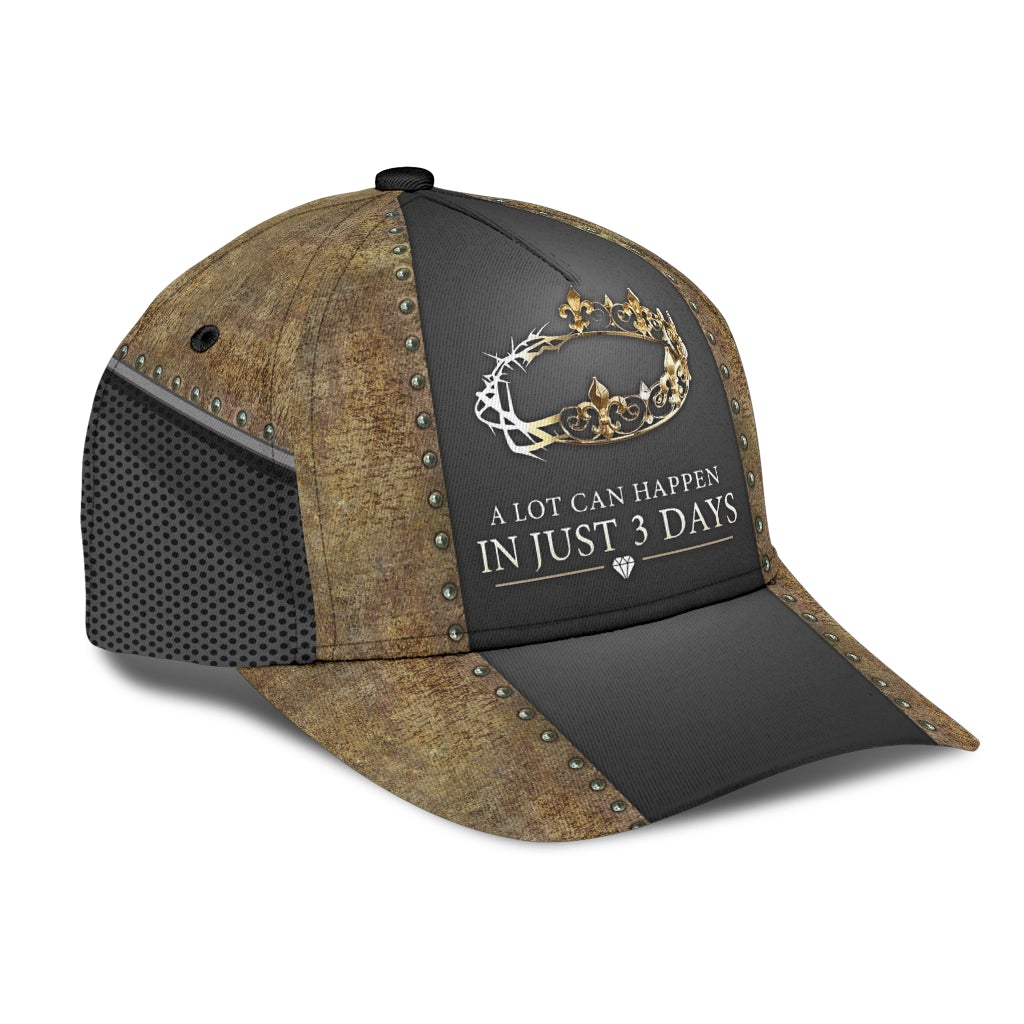 Faith Three Days Miracle Message Classic Cap For Casual Gatherings Travel And Thoughtful Gift Giving