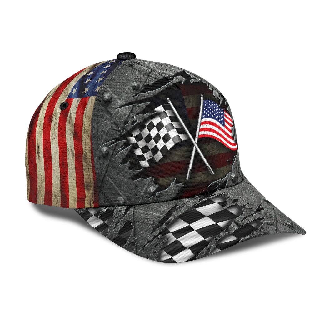 Love American Racing Crack Pattern Classic Cap For Weekend Outings Holidays And Thoughtful Gifting