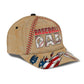 Custom Love Baseball Dad Personalized Number Classic Cap For Travel Adventures Weekend Wear And Casual Style