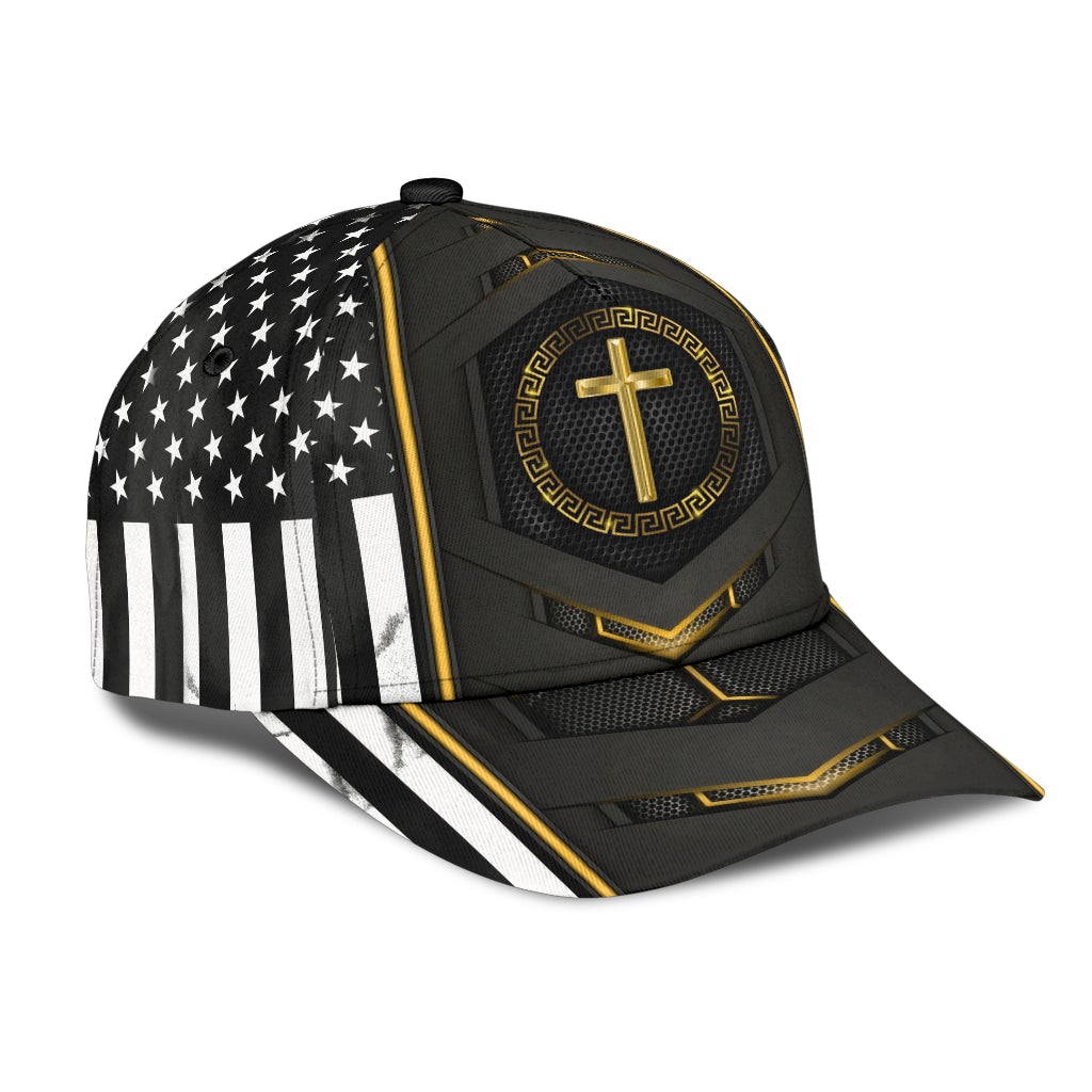 Faith Gold Flag Carbon American Classic Cap For Holiday Trips Daily Outfits And Thoughtful Gifting