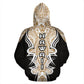 Gold Hawaii Turtle Tribal Armor Hoodie For Ocean Lovers Beach Travel And Relaxed Everyday Style