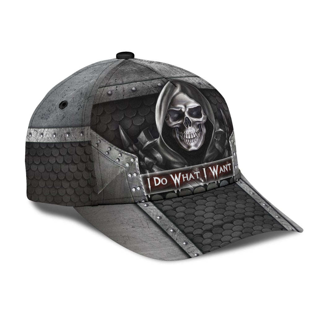 Skull I Do What Want Classic Cap For Daily Wear Travel And Outdoor Activities