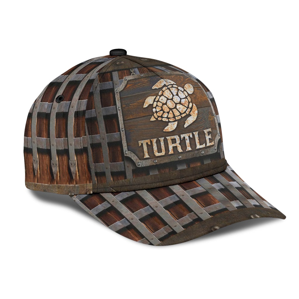 Turtle Metal Pattern Classic Cap For Seasonal Events Outdoor Trips And Everyday Comfort