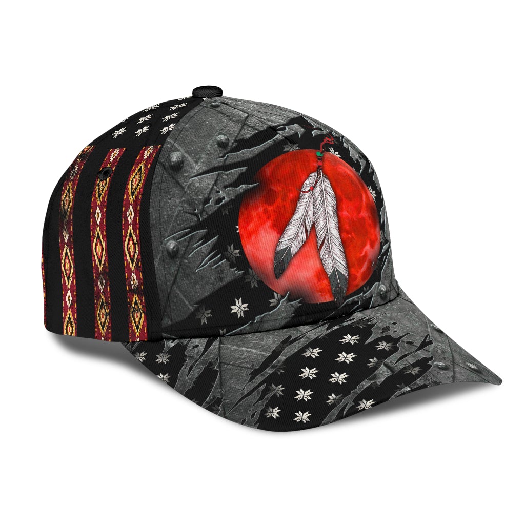 Never Underestimate Native Blood Classic Cap For Everyday Accessories Vacations And Outdoor Fun