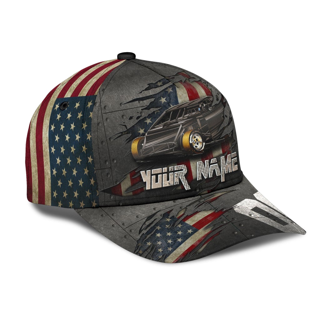Custom Crack Dirt Racing American Classic Cap For Outdoor Travel Festivals And Relaxed Everyday Wear