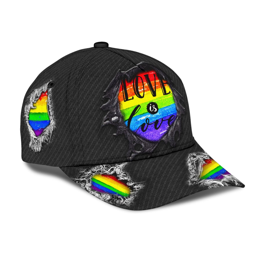 Love Is Love Pride Classic Cap For Outdoor Travel Festivals And Relaxed Everyday Wear
