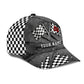 Custom Racing Personalized Name Number Classic Cap For Travel Adventures Weekend Wear And Casual Style