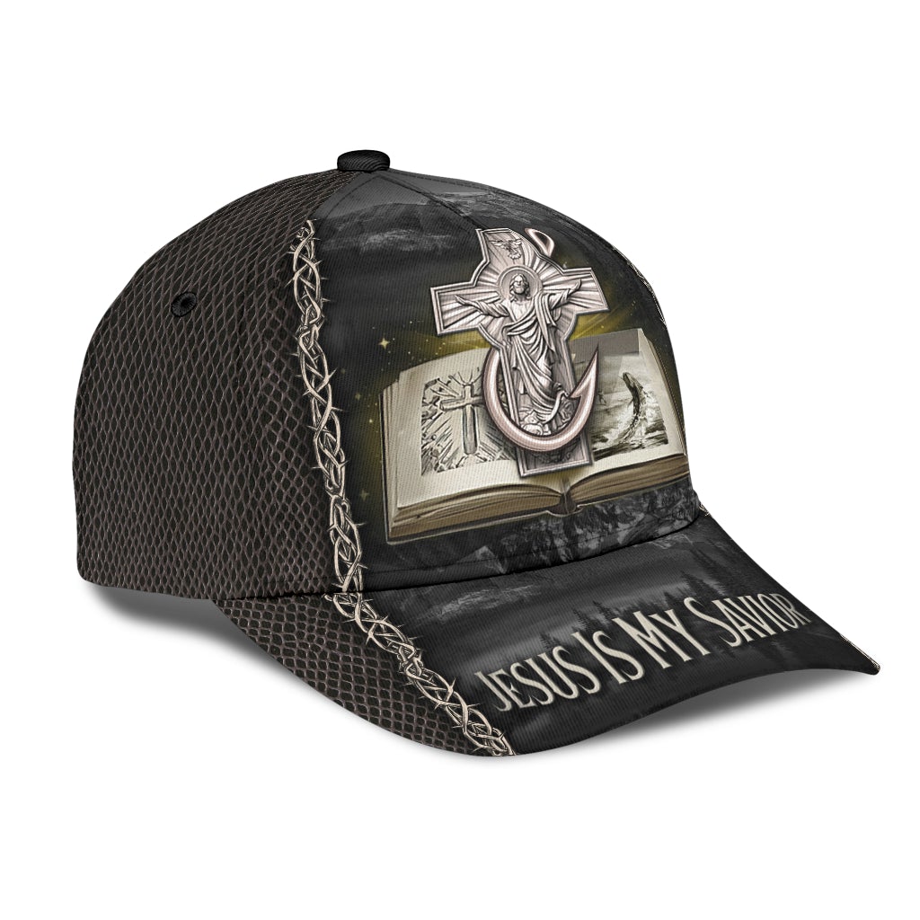 Fishing Faith Savior Classic Cap For Vacations Festivals Parties And Everyday Outfits
