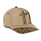 Leopard Faith Cross Classic Cap For Festivals Vacations Outdoor Fun And Daily Comfort