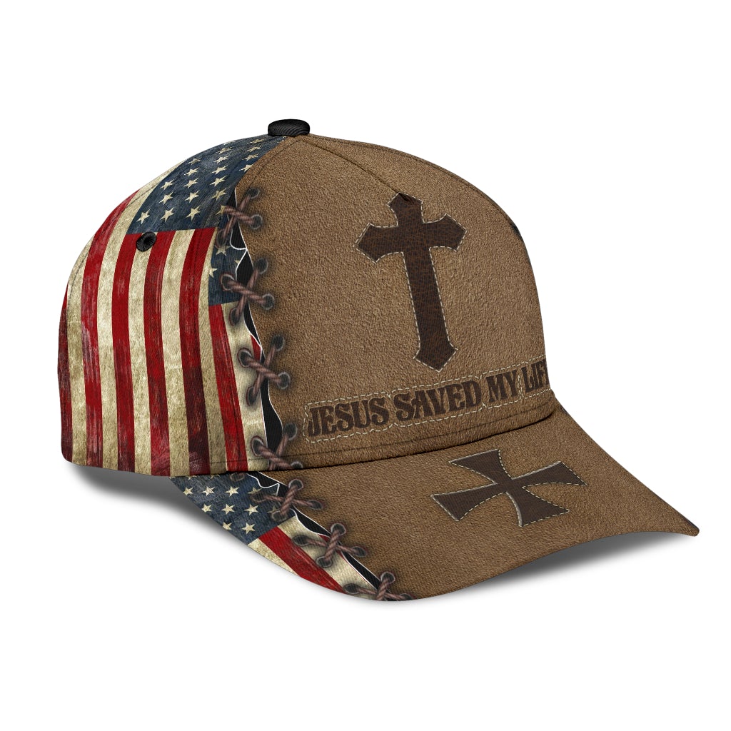 Faith Saved My Life American Flag Classic Cap For Comfortable Casual Wear Holidays And Outdoor Trips