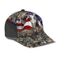 Deer Hunting American Flag Classic Cap For Beach Vacations Outdoor Trips And Everyday Comfort
