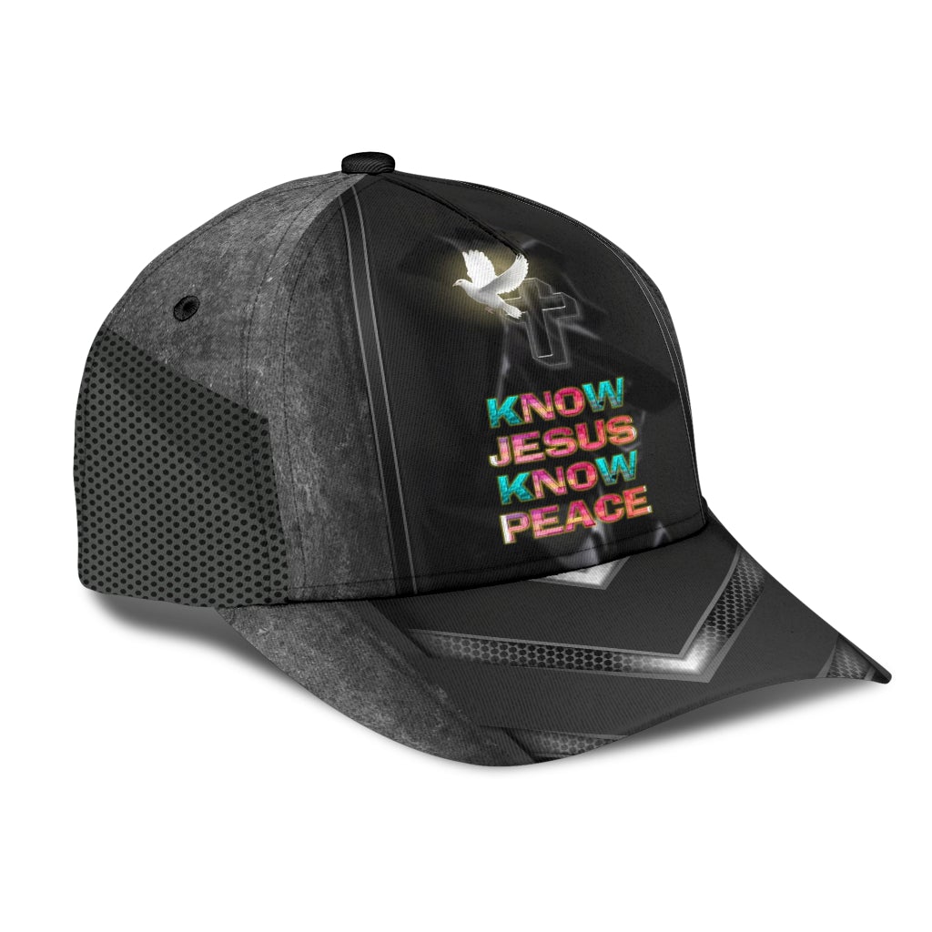 Faith Brings Peace Message Classic Cap For Outdoor Events Beach Travel And Relaxed Daily Style