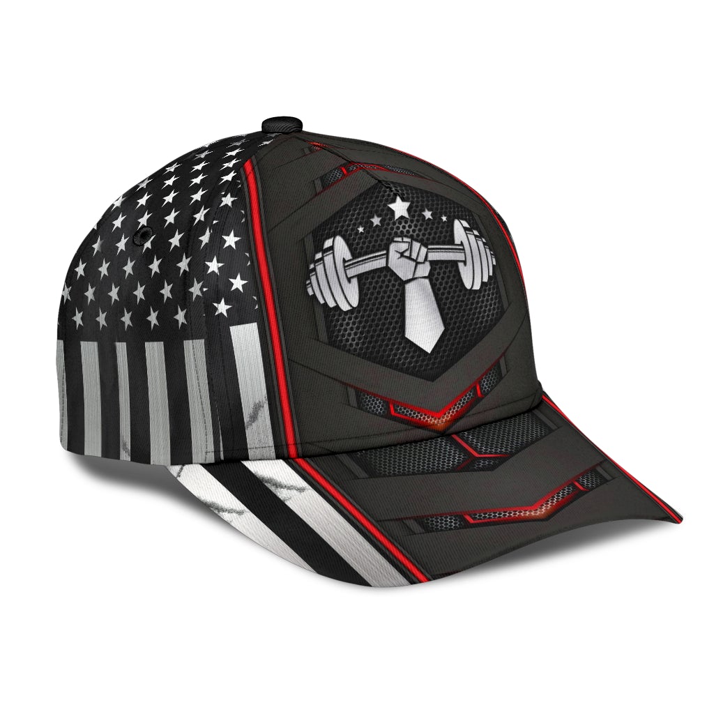 Weightlifting Carbon Red Black Classic Cap For Holiday Adventures Parties And Comfortable Styling