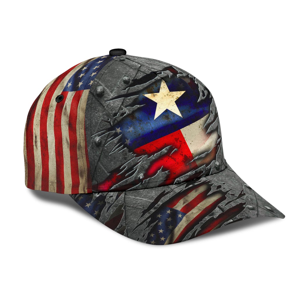 Texas US Flag Patriotic Classic Cap For Festivals Travel Adventures And Casual Gift Giving