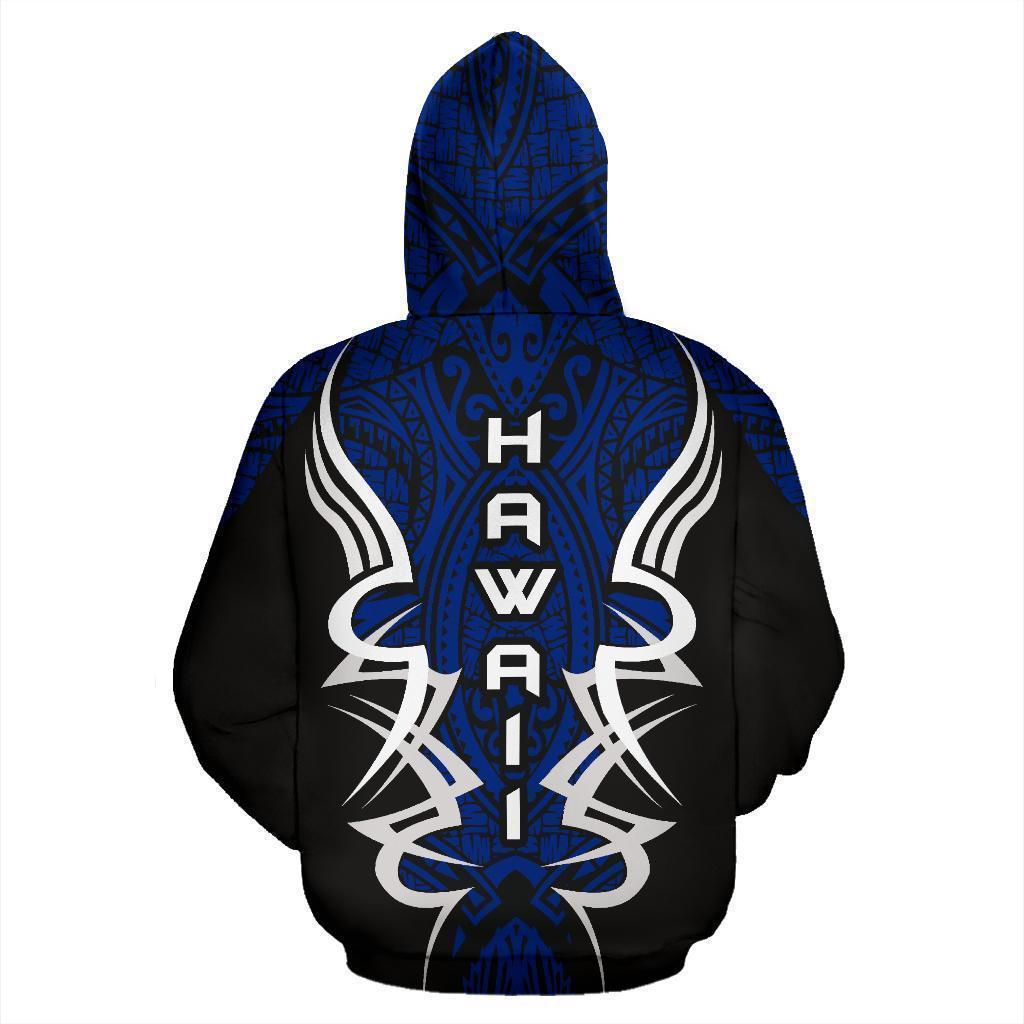 Blue Hawaii Turtle Tribal Armor Hoodie For Coastal Life Casual Events And Everyday Comfort