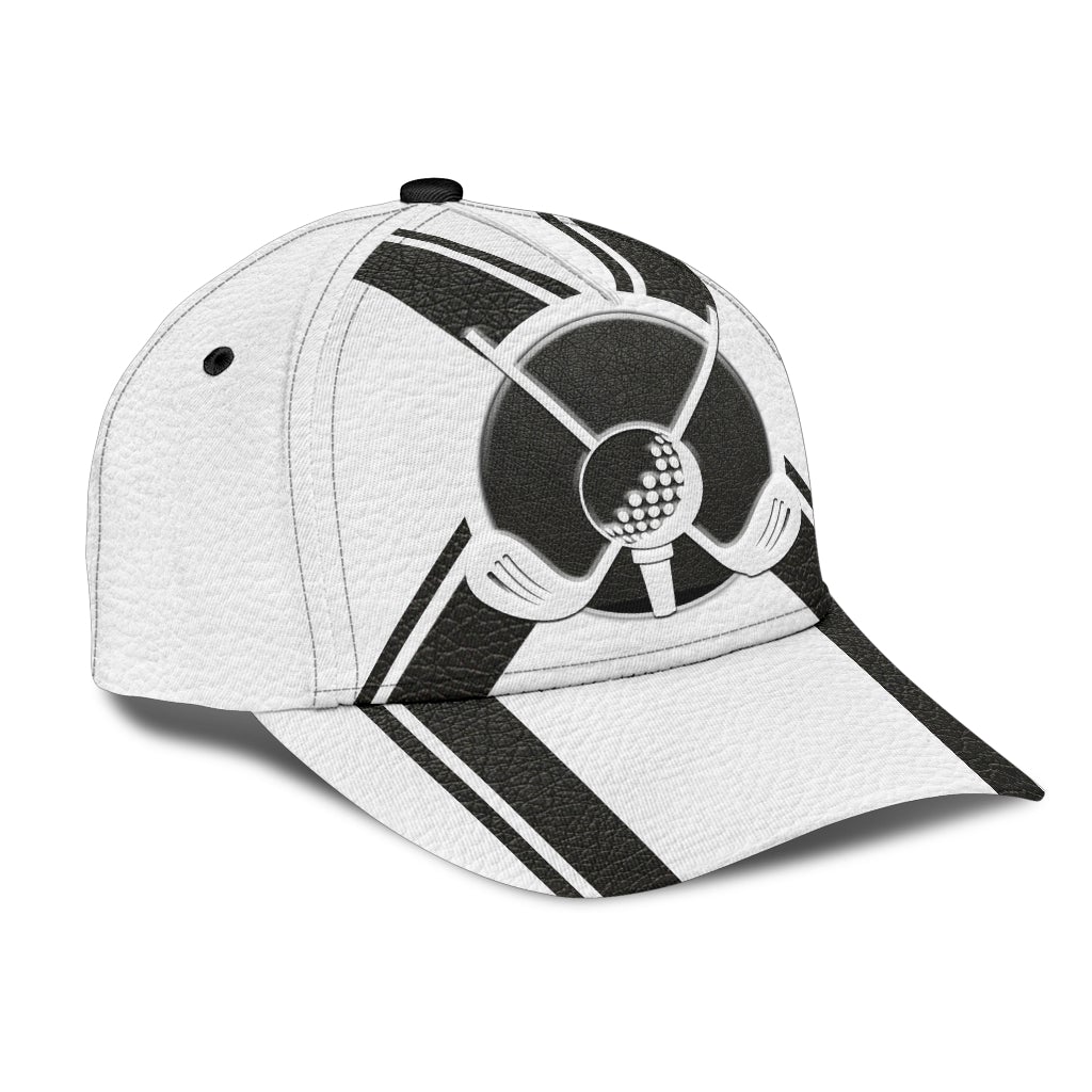 White Golf Sport Classic Cap For Festivals Travel Adventures And Casual Gift Giving
