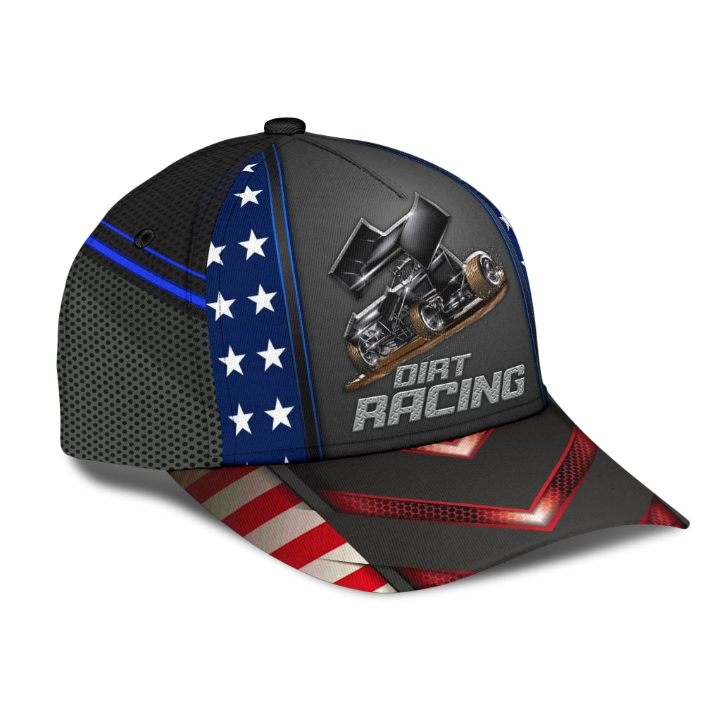 Dirt Track Racing American Freedom Classic Cap For Festivals Travel Adventures And Casual Gift Giving