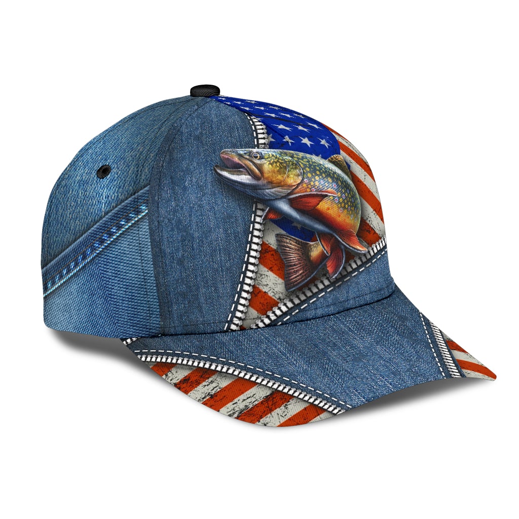 Fishing Zipper American Flag Classic Cap For Festivals Vacations Outdoor Fun And Daily Comfort