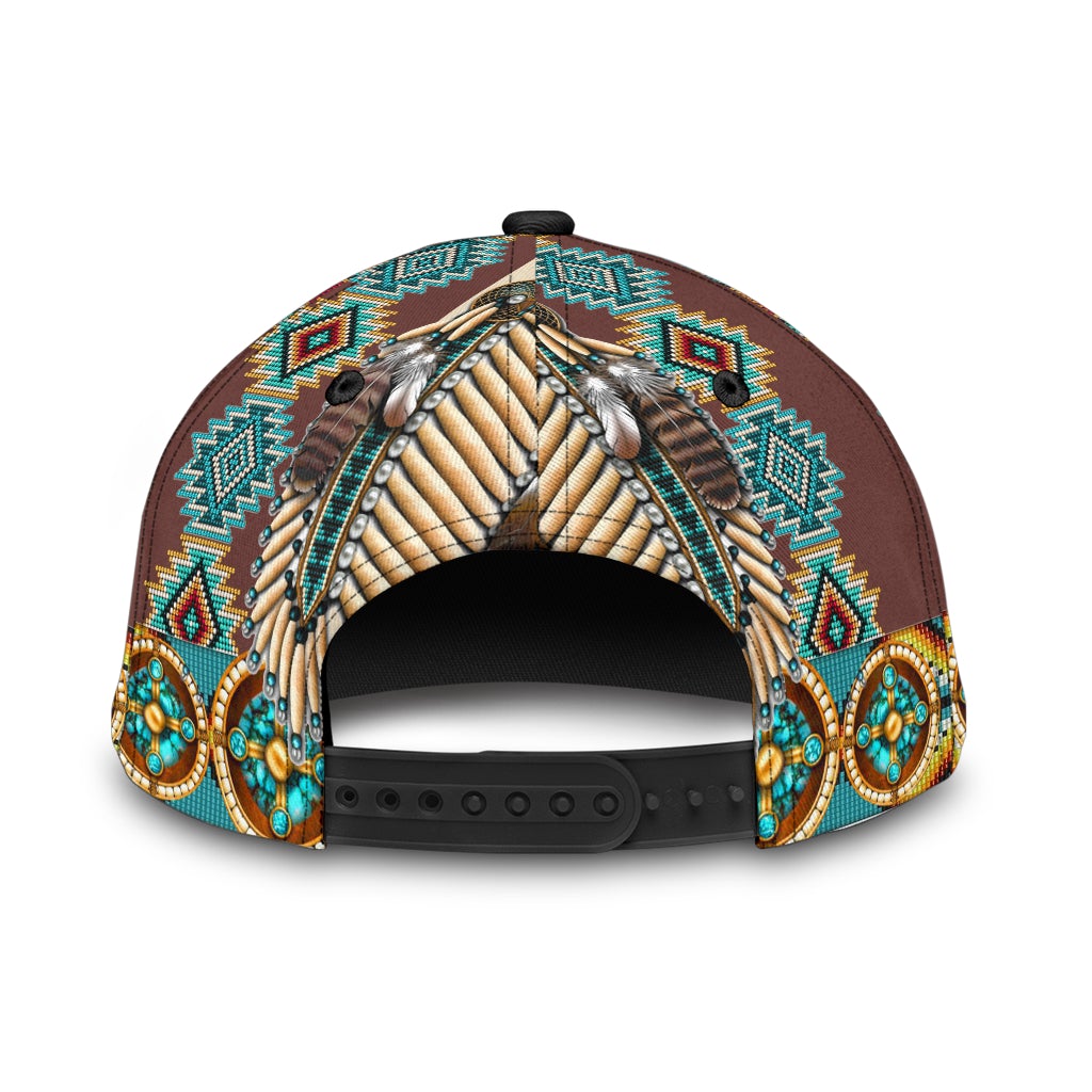 Native Pattern American Heritage Classic Cap For Casual Outfits Vacations And Everyday Styling