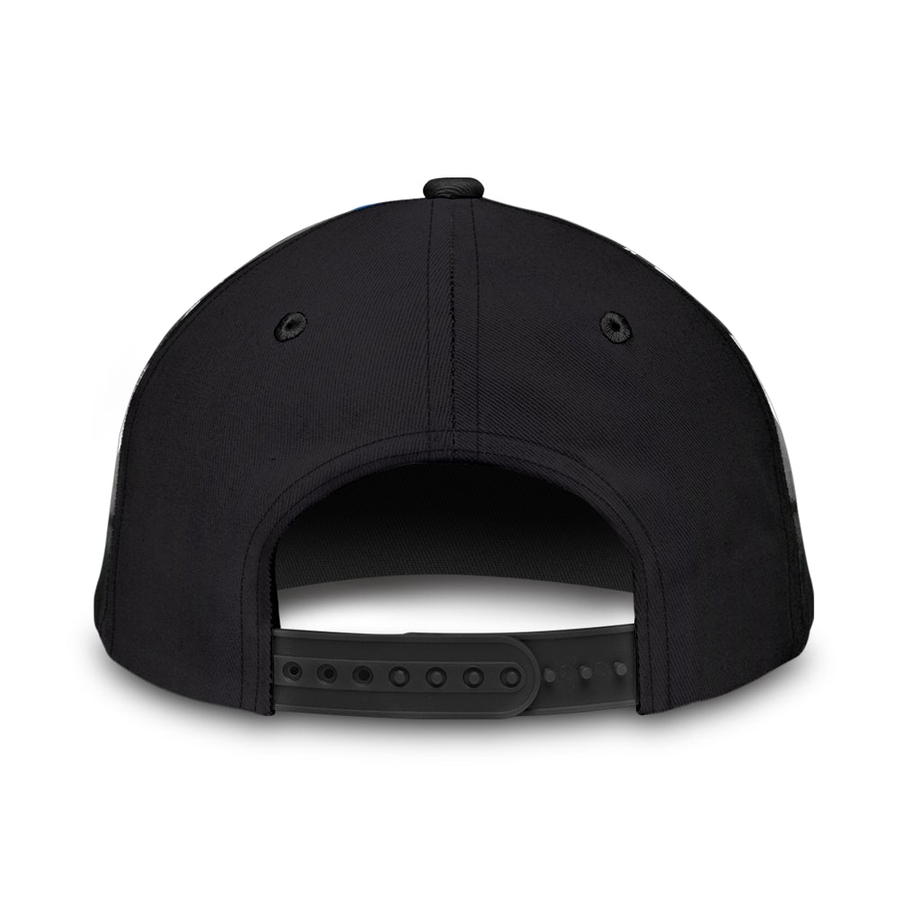 Blue Star Flag Police Support Classic Cap For Daily Comfort Outdoor Fun And Weekend Vacations