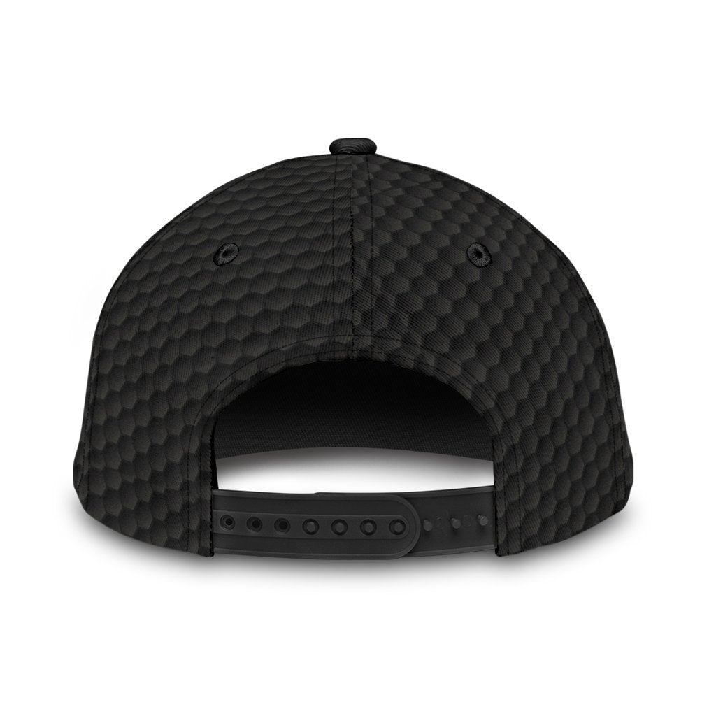 Custom Black Carbon Golf Personalized Name Classic Cap For Beach Days Travel And Relaxed Everyday Outfits