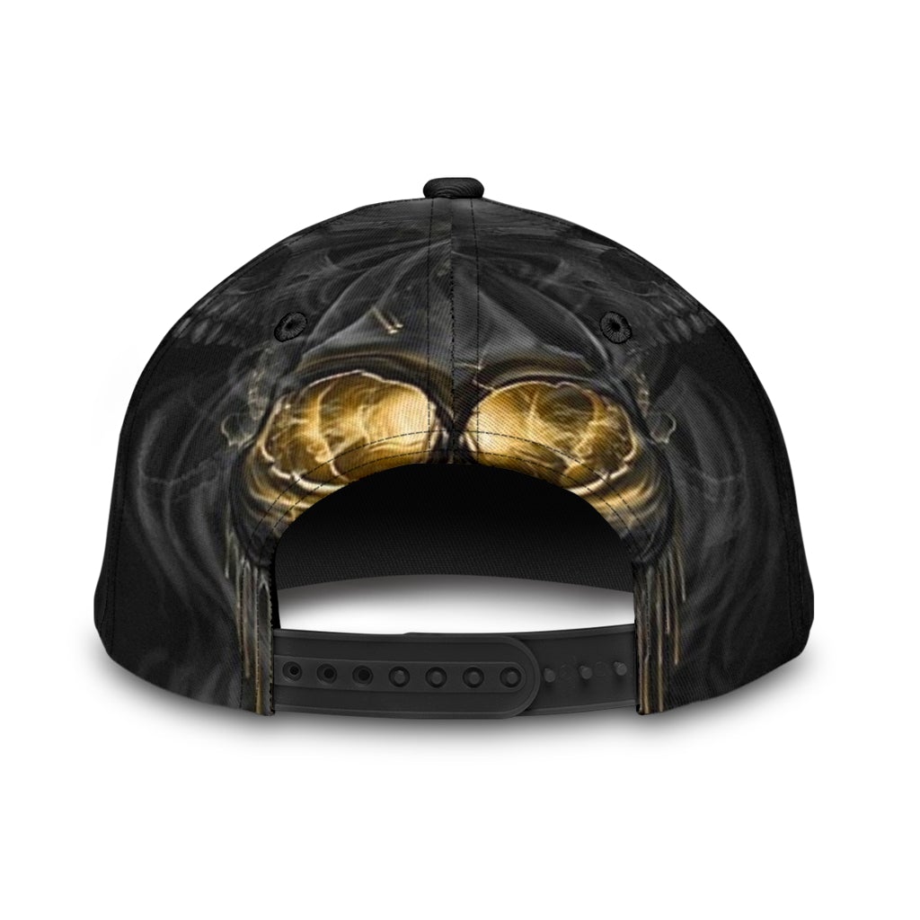 Skull Melting Dark Art Classic Cap For Comfortable Daily Wear Travel And Weekend Outings