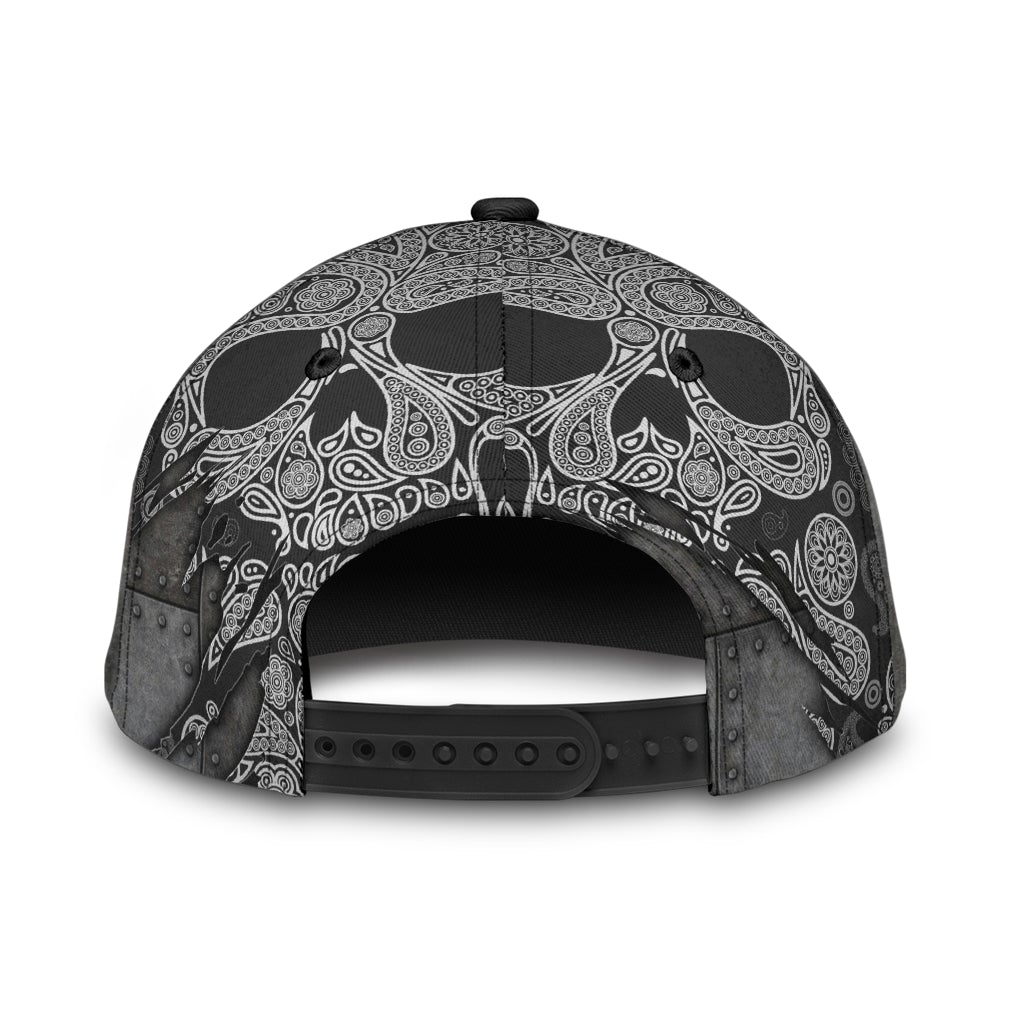 Evil Skull No Senses Classic Cap For Holiday Adventures Parties And Comfortable Styling