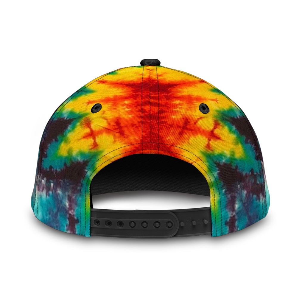 Hippie Be Kind Tie Dye Classic Cap For Beach Outings Holidays And Thoughtful Everyday Style