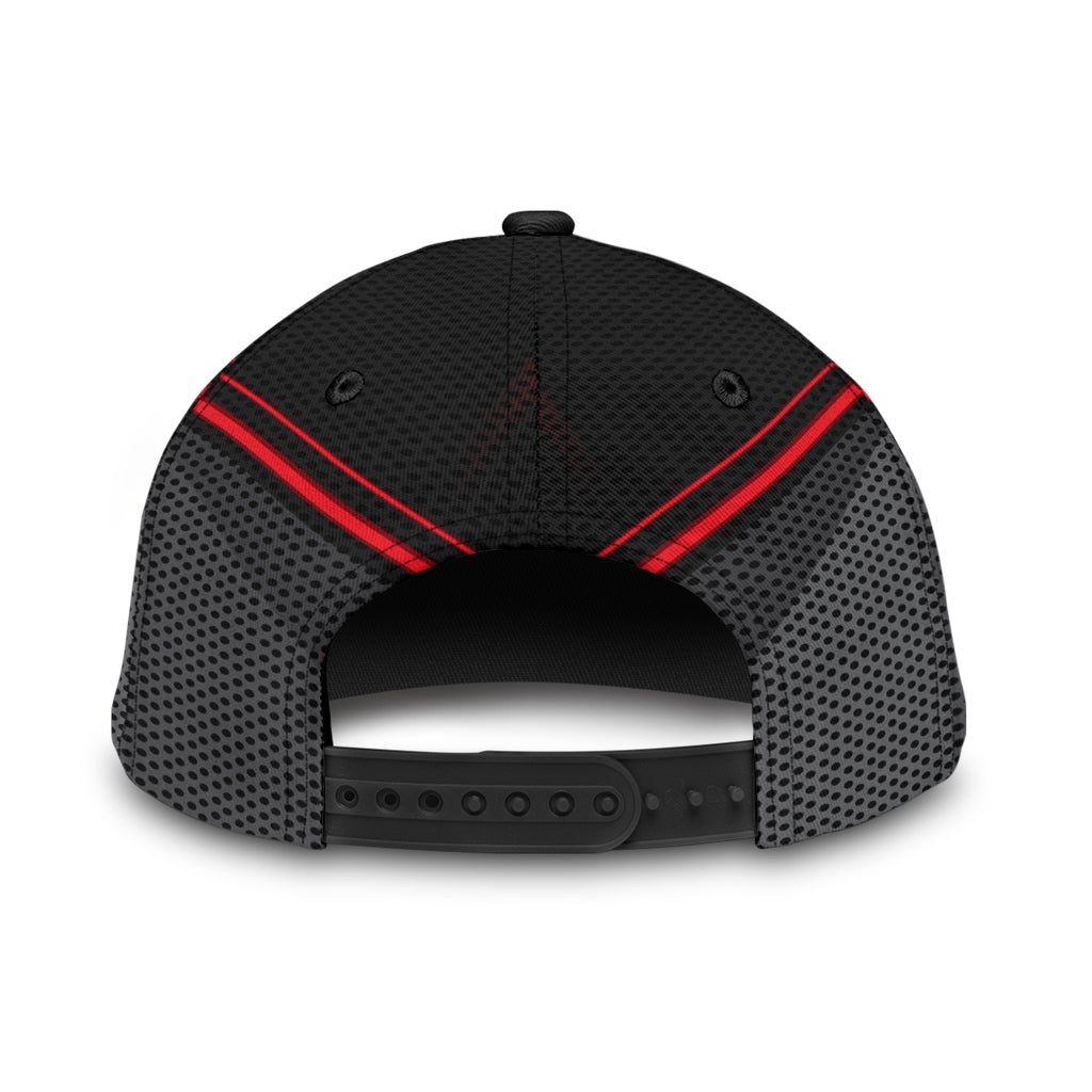 Golf Red Pattern Sport Classic Cap For Outdoor Travel Parties And Thoughtful Holiday Gifting