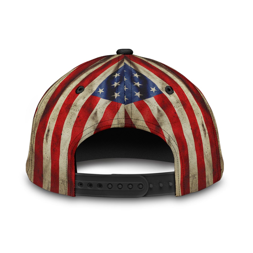 Faith Crack American Flag Classic Cap For Daily Outfits Festivals And Thoughtful Gift Giving