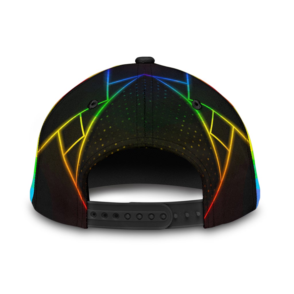 LGBT Heart Polygon Pride Symbol Classic Cap For Weekend Outings Holidays And Thoughtful Gifting