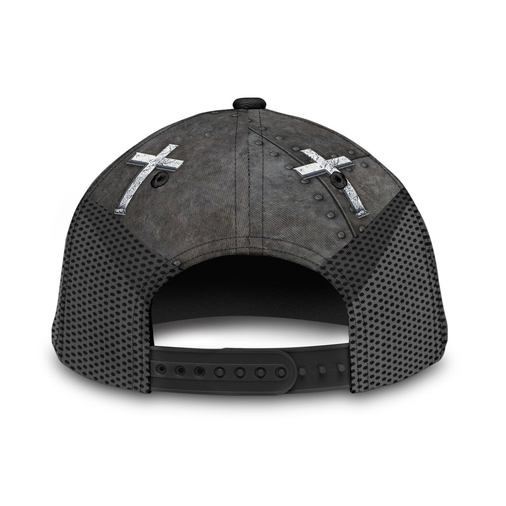 Faith Savior Silver Metal Classic Cap For Coastal Trips Outdoor Activities And Gift Giving