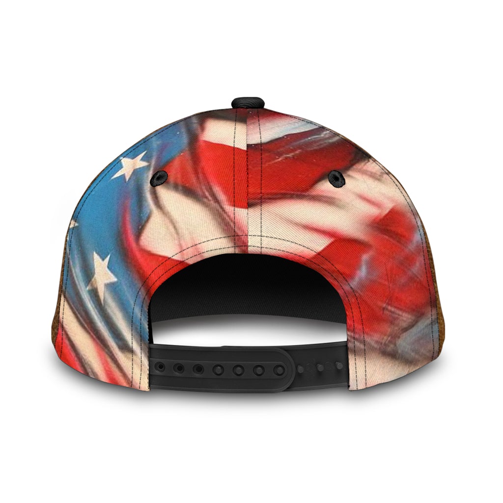 Eagle Love American Leather Pattern Classic Cap For Summer Activities Vacations And Comfortable Daily Wear