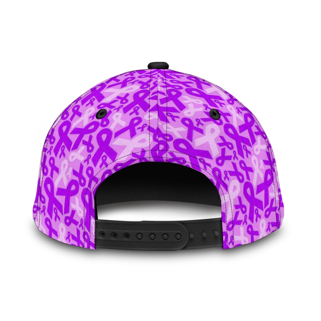 Fibromyalgia Awareness Rose Support Classic Cap For Casual Styling Holiday Travel And Weekend Adventures