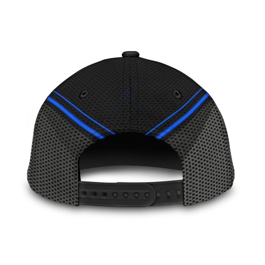 Skull Blue Pattern Classic Cap For Holiday Adventures Parties And Comfortable Styling