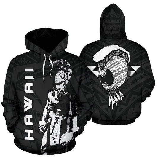Hawaii Warrior Helmet Hoodie For Casual Street Style Travel And Daily Comfort