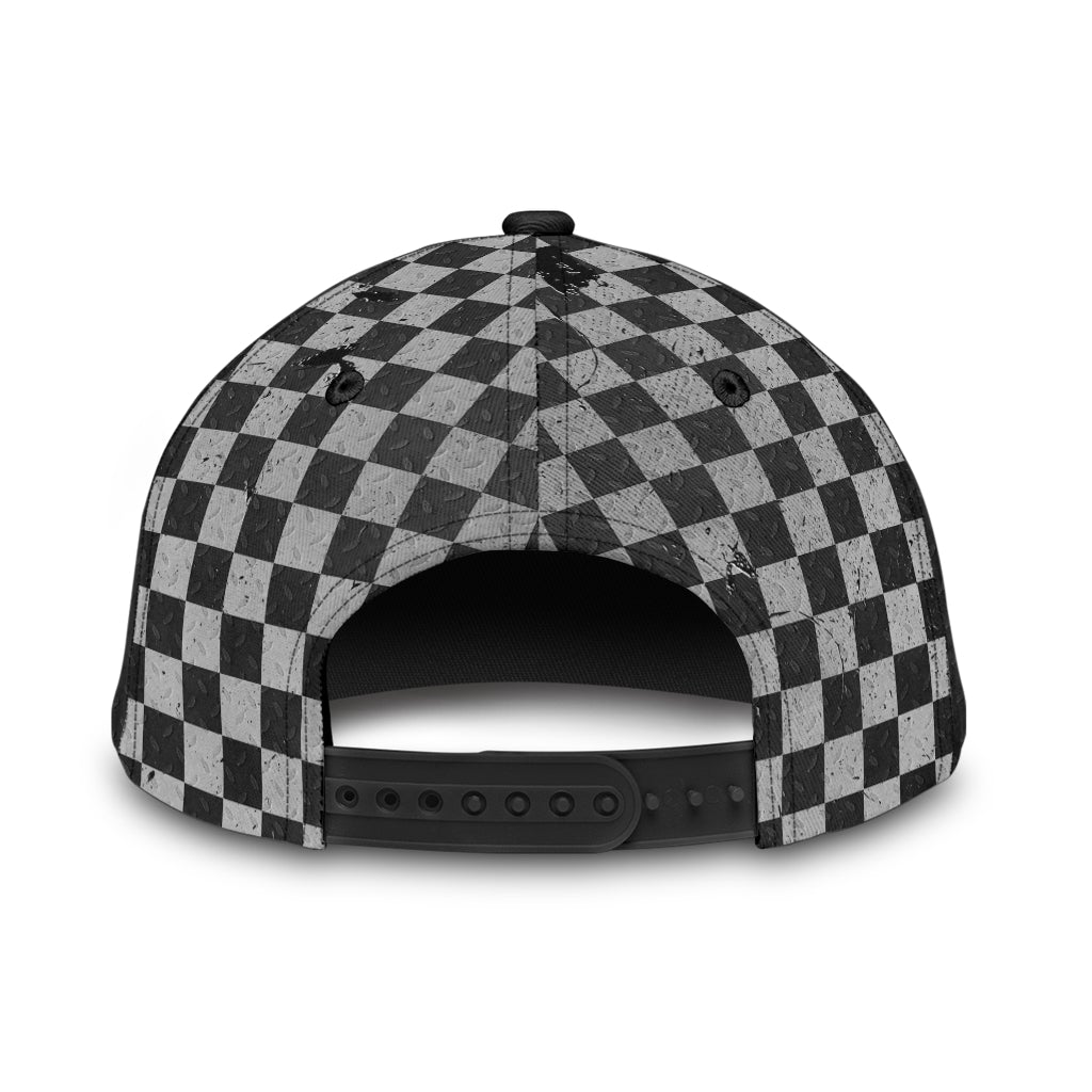 Custom Name Racing American Flag Classic Cap For Comfortable Daily Wear Travel And Weekend Outings