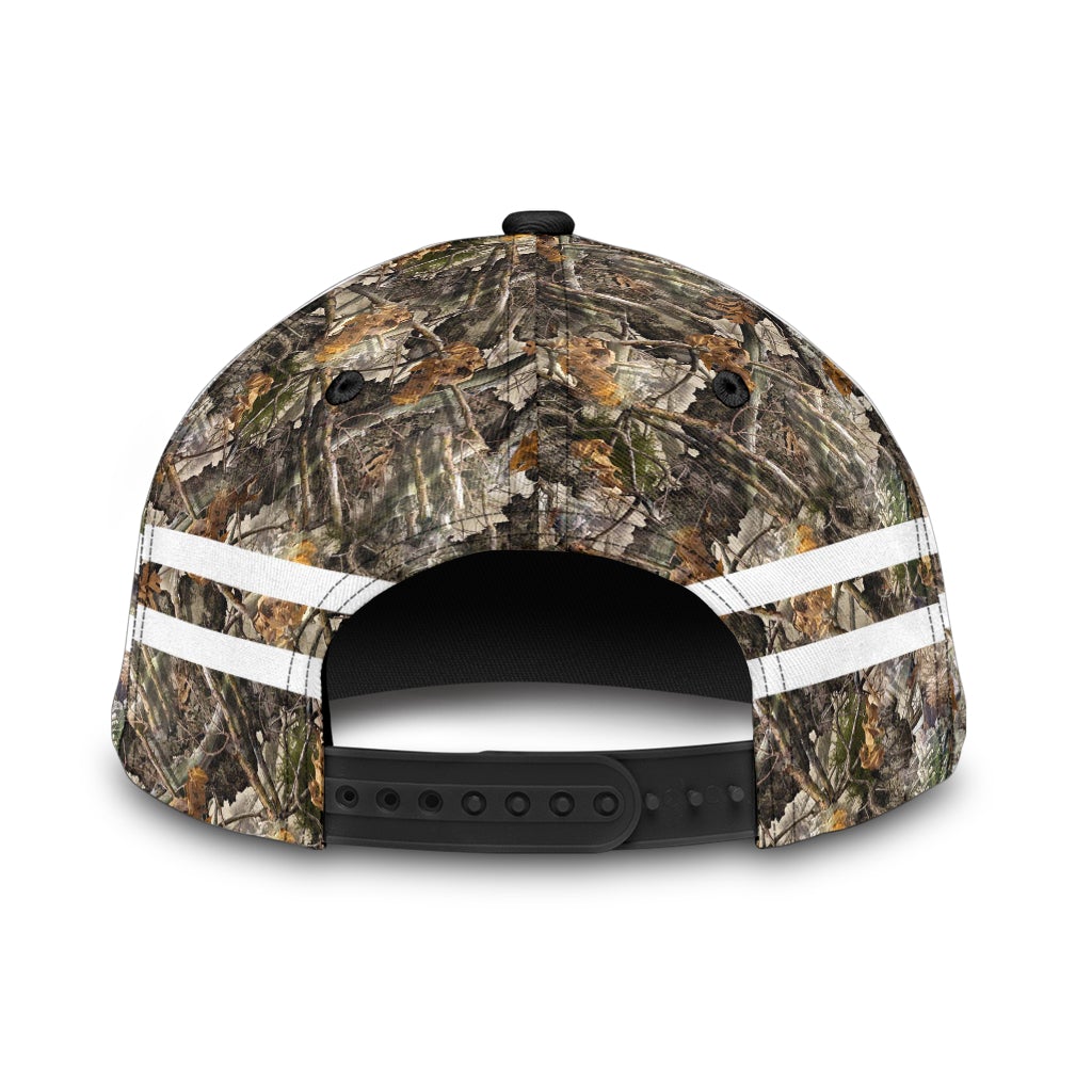 Custom Name T Rex Dinosaur Camo Classic Cap For Comfortable Daily Wear Travel And Weekend Outings