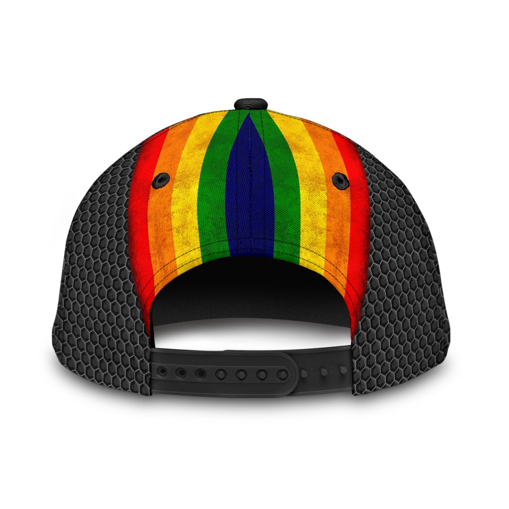 Pride Colors Never Run Classic Cap For Vacations Festivals Parties And Everyday Outfits
