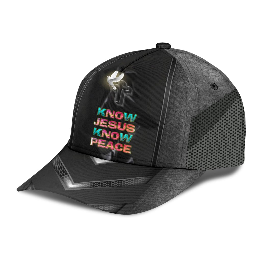 Faith Brings Peace Message Classic Cap For Outdoor Events Beach Travel And Relaxed Daily Style