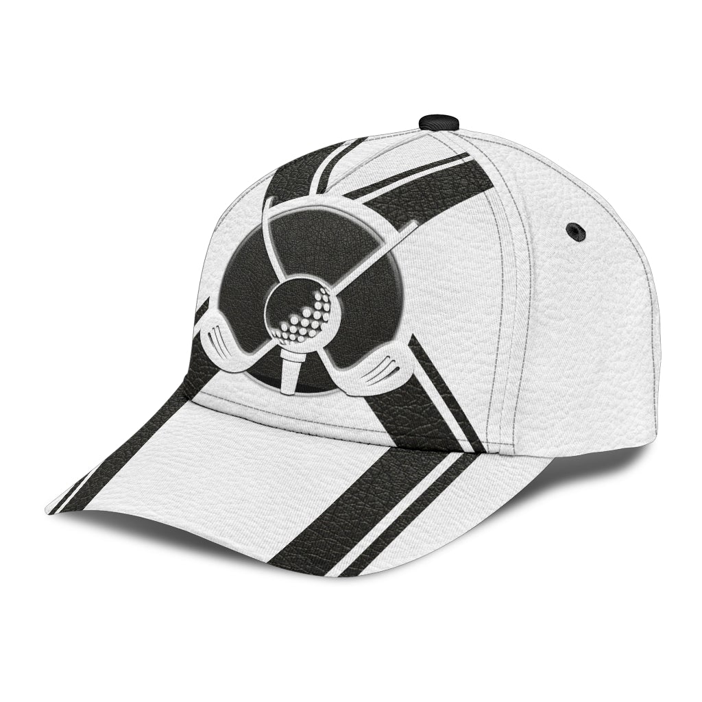 White Golf Sport Classic Cap For Festivals Travel Adventures And Casual Gift Giving