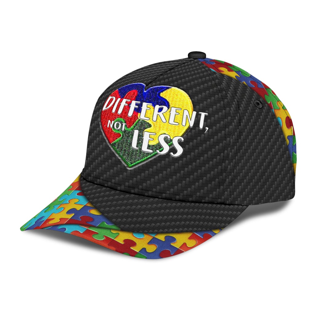 Autism Different Not Less Classic Cap For Outdoor Adventures Festivals And Casual Wear
